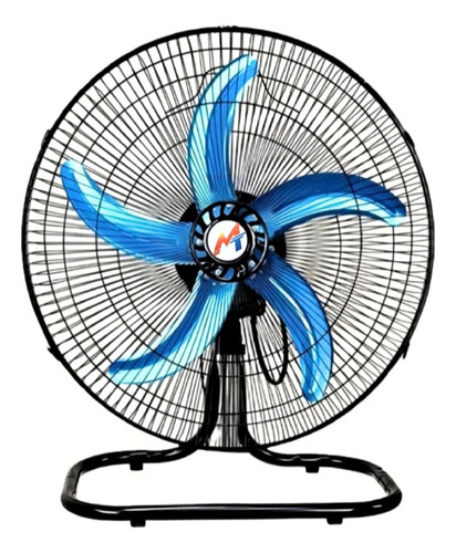 Ventilador 3 En 1 Pedestal Pared Piso 5 Aspas 45 Cm 60 Negro Metálico Aluminio 5