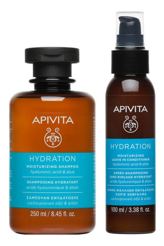 Apivita Hydra Shot Kit Shampoo & Acondicionador Sin Enjuague