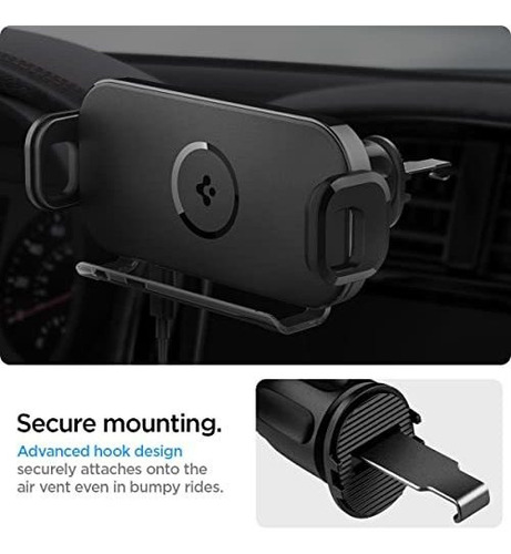 Spigen Onetap Smartlock Cargador Inalámbrico Para Automóvi