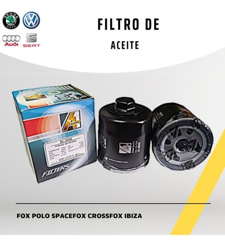 Filtro De Aceite Para Vw Fox Polo Spacefox Crossfox Ibiza 