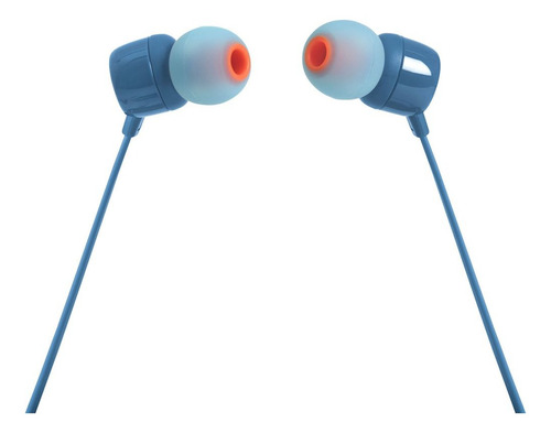 Imagen 1 de 4 de Auriculares in-ear JBL Tune 110 JBLT110 x 1 unidades blue