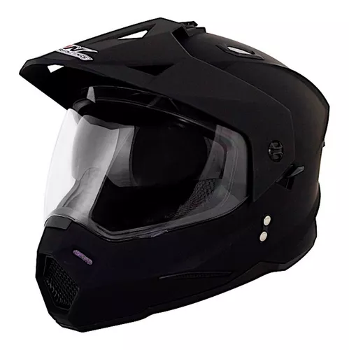 Casco Doble Proposito Para Moto Iron Racing Ir-92 Negro | México