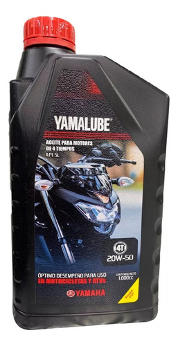 Aceite Motor 20w50 Mineral Yamalube X 1l Motos - Cuatrimotos