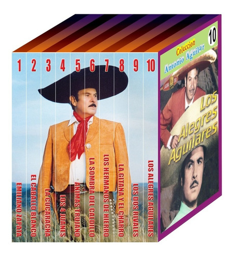 Coleção Antonio Aguilar 10 Dvds (lote 1) Luxo