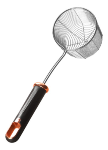 Skimmer Ladle Agua Drainante Drainando Food Mango Negro