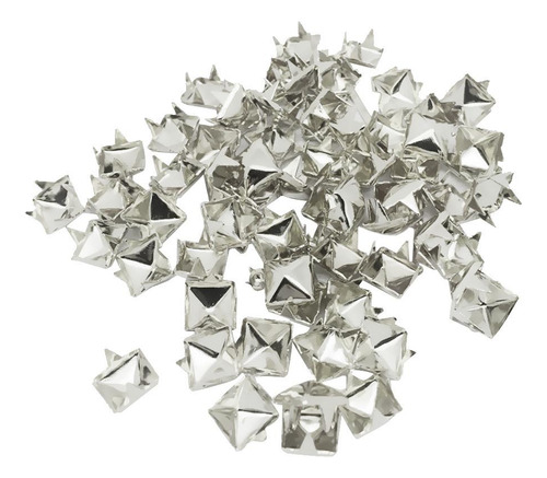 4 X 100pcs Remaches Pernos De Diy Arte Plata Plata 7 Mm