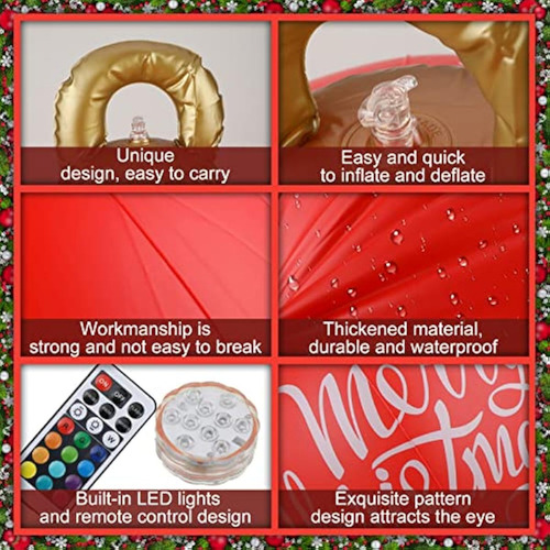 Bolas Inflables De Pvc De 30 Pulgadas De Navidad