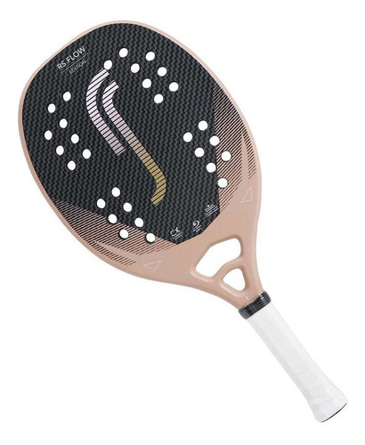 Robin Soderling  Flow Edition raquete de beach tennis cor preto e rosa