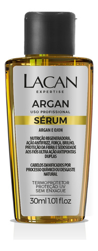 Serum Capilar Argan Lacan 30ml Nutrição Regeneradora