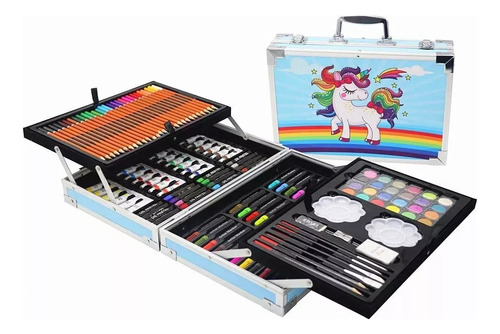 Valija Set Kit Arte Lapices Maletin Didáctico 145 Piezas