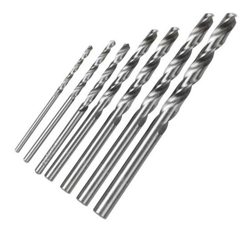 Jogo Broca Haste Paralela 7 Pecas Hss 2a6mm Irwin 1865309