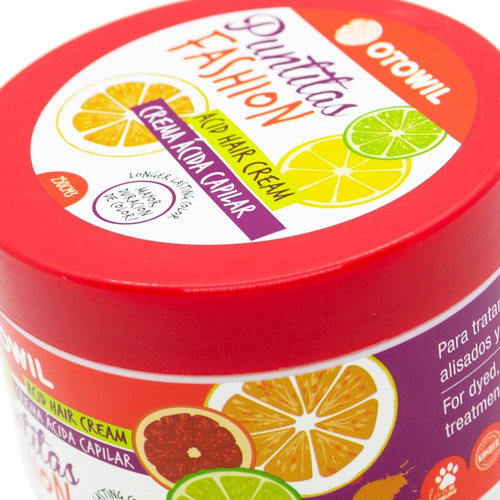Imagen 5 de 6 de Otowil Puntitas Fashion Crema Acida Capilar Teñidos 250ml