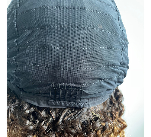 Perucas De Bandana Perucas De Cabelo Humano Cor Omber 35cm