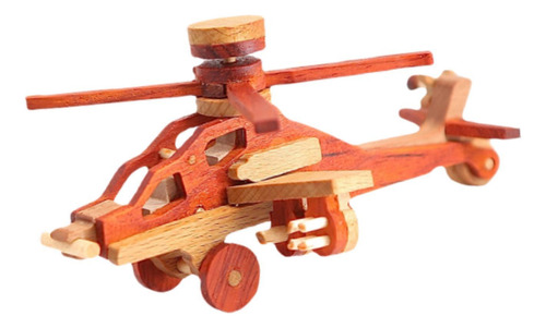 Modelo De Avión De Madera Hecho A 270 Mm X 195 Mm X 100 Mm