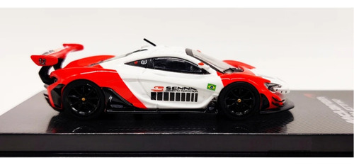 Miniatura Ayrton Senna Mclaren P1 Gt-r Cm-model 1:64 (7cm) Cor Vermelho