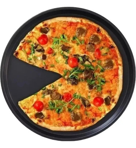 Bandeja Assadeira Forma Pizza Redonda 36cm Antiaderente Aço