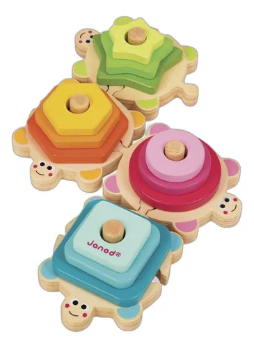 Janod I Tortugas De Madera Mezcladas