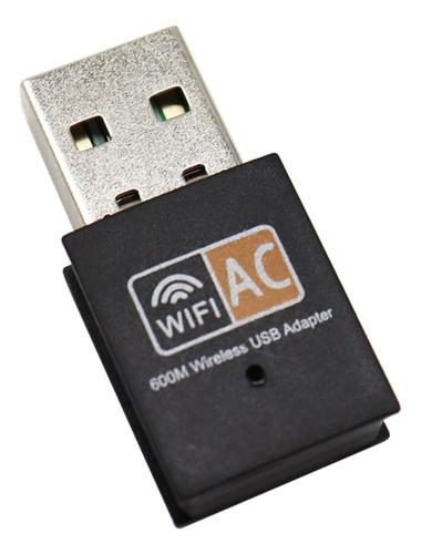 Mini Adaptador Wifi Usb Doble Banda 2.4g 5g 600 Mbps