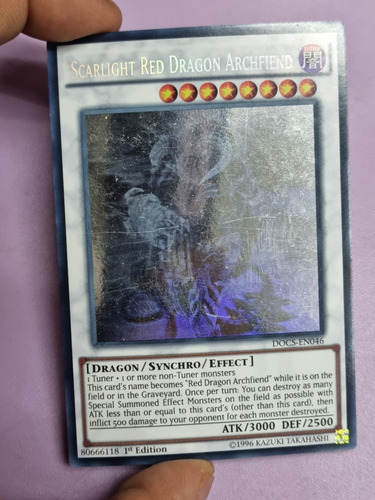 Scarlight Red Dragon Archfiend Ghost Yugioh (Usado)