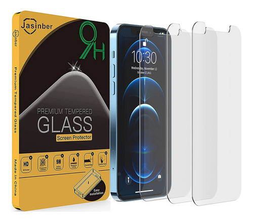 3 Piezas Mica Cristal Templado Para iPhone 12, 12 Pro 6.1 