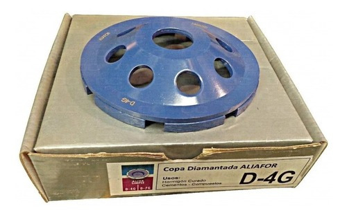 Copa Disco Muela Diamantada 4p Aliafor D-4g Astra Simple Color Azul