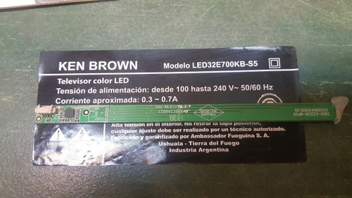 Placa Tactil Ken Brown Led32e700kb-s5 