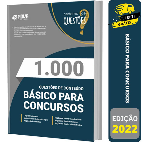 Livro Questões Gabaritadas Conteúdos Básicos Para Concursos