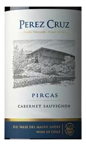 Vinho Perez Cruz Pircas Cabernet Sauvignon 750 Ml Kit 03 Un