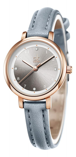 Shengke, Reloj Para Mujer, Correa De Cuero Para Mujer, Reloj