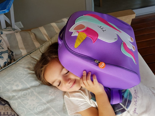 Imagen 5 de 7 de Mochila Waykap - Unix - Preescolar Jardín Zoo - Unicornio