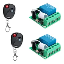 Comprar 2 Receptores Inalámbricos 1rele 2 Control 433mhz 12-220v Kit