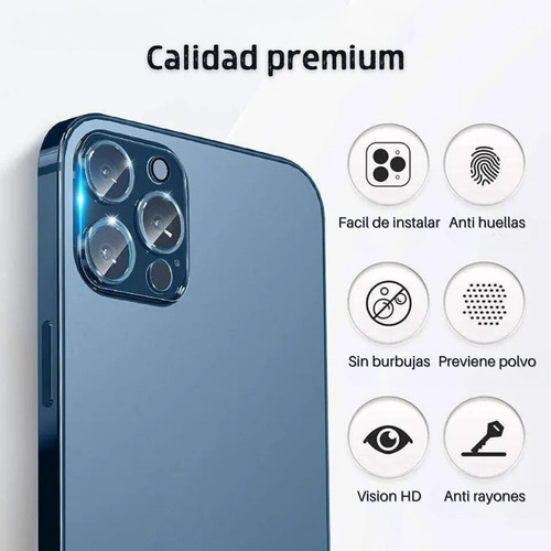 Vidrio Templado Camara Full Para iPhone 14 Plus Pro Max