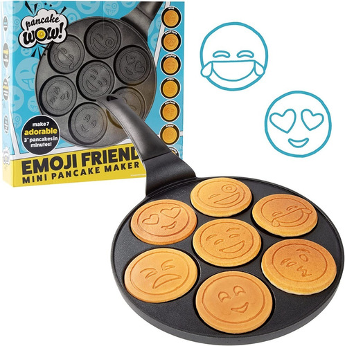 Sarten Para Hotcake 7 Figuras, Emojies, Pan Cake