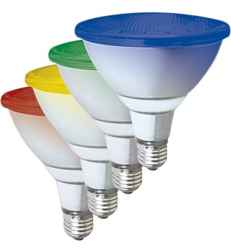 Lámpara Led Par 38 Rojo Verde Azul Amarillo