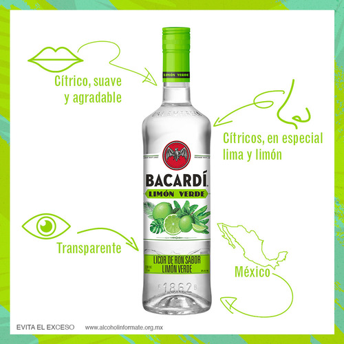 Pack De 2 Ron Bacardi Limón Verde 750 Ml