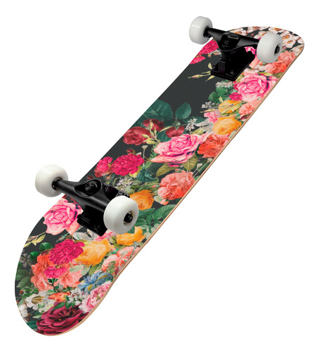 Patineta Musa Maple Perfecta Para Los Niveles Y Edades Color Llantas Blancas Bouquet De Rosas