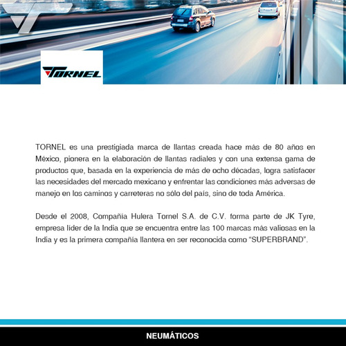 2llantas 175/70r14 Tornel Real 84h Radial