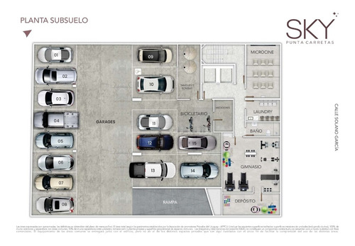 Imagen 14 de 14 de Venta Apartamento 1 Dormitorio Sky Punta Carretas