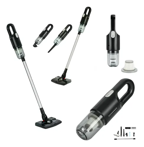 Aspiradora Multifuncion 3 En 1 Para Auto O Casa Recargable Negro