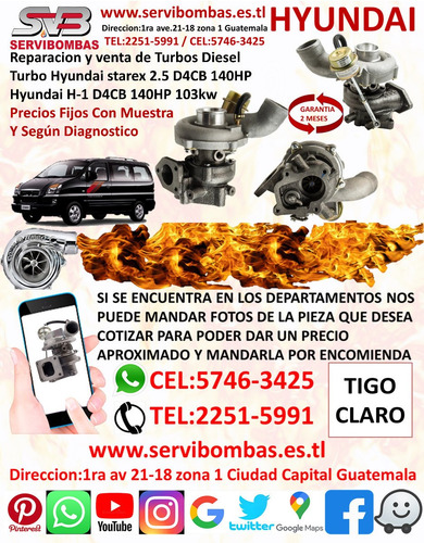Turbo Hyundai Terracan 2.5 D4bh Guatemala