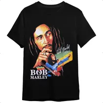 Comprar Camiseta Camisa Reggae Bob Marley Algodão 30.1 Masculino Fem