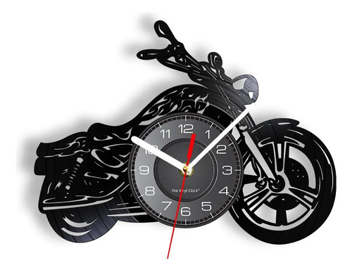 Reloj De Pared Para Moto, Garaje, Estilo Clásico Americano,