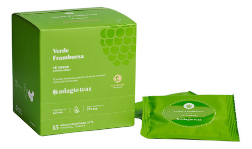 Caja 15 Teabags Verde Frambuesa