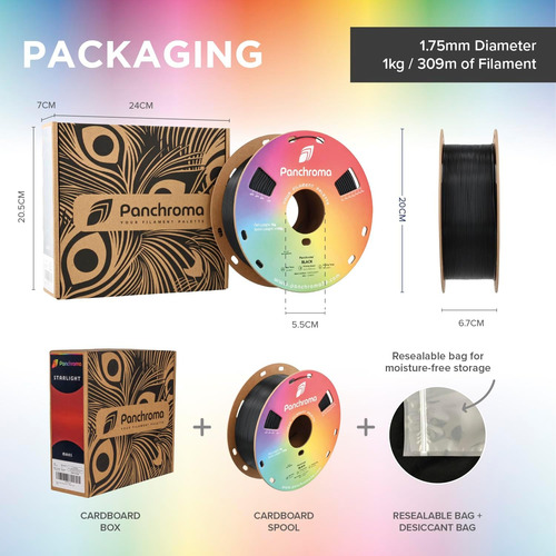 Filamento De Pla De Seda De Doble Color Polymaker Panchroma,