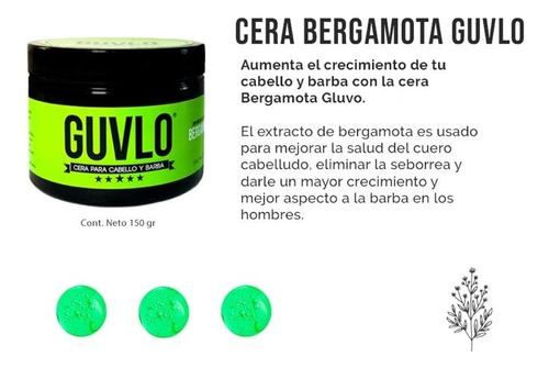 Shampoo Y Cera Guvlo, Cabello, Barba Y Bigote