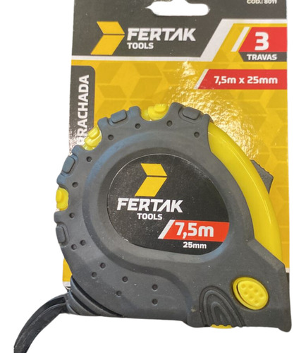 Trena Emborrachada 7.5 Mt (25mm) Fertak