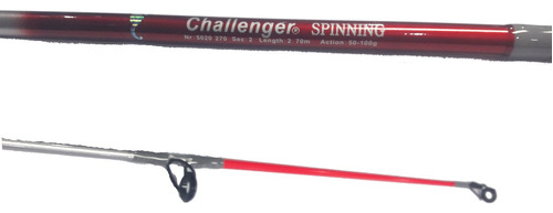 Caña De Pescar Challenger Spinning De 1.80 M 2 Tramos Lance