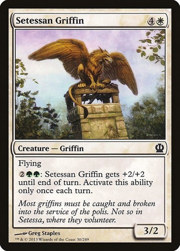 Carta Magic Setessan Griffin Theros Mtg
