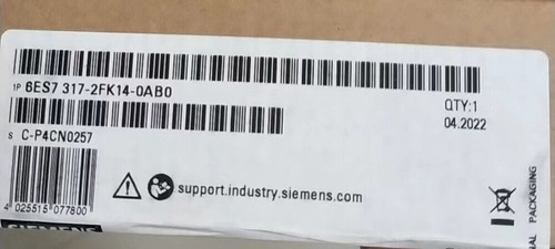 New Sealed Siemens 6es7 317-2fk14-0ab0 Central Processin Aab