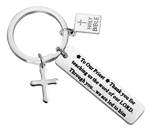 Lqri - Llavero Con Cruz Cristiana, Regalo De Agradecimiento,